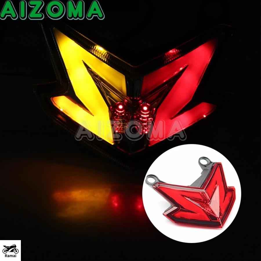 並行輸入品】 バイク レッド LED テールライト ブレーキ ライト