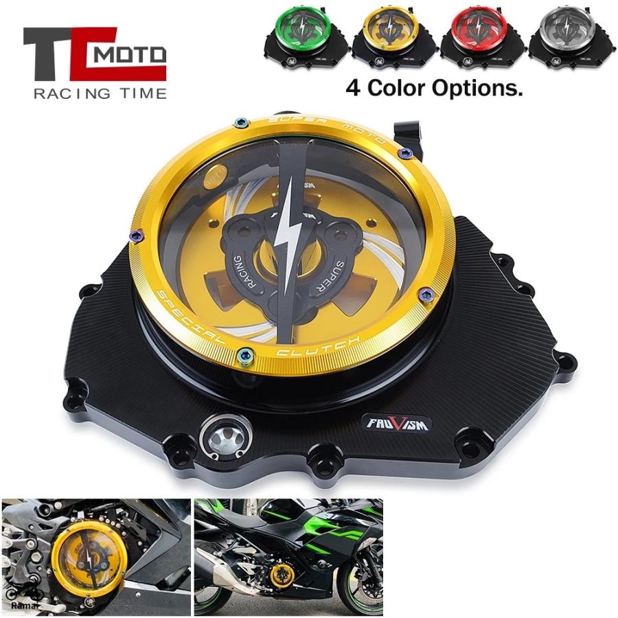 並行輸入品】 バイク クリア クラッチ カバー カワサキ ニンジャ 400