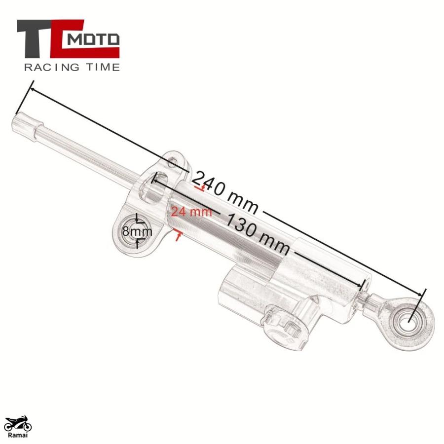 並行輸入品】 バイク ステアリング ダンパー スタビライザーラインar