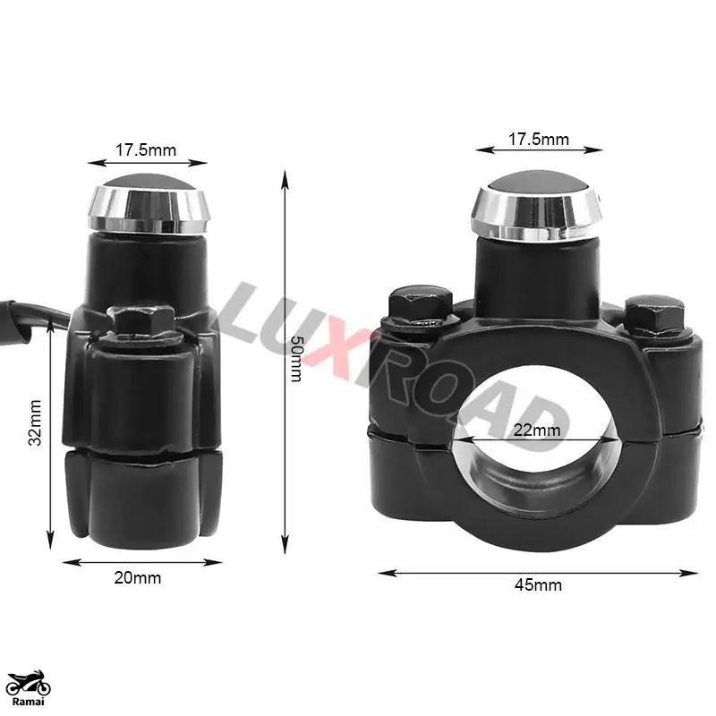 並行輸入品】 バイク ハンドル バー ホーン スイッチ Reセット Action