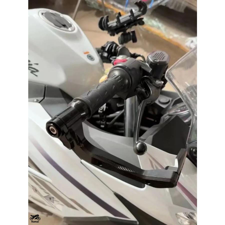 並行輸入品 カワサキ ニンジャ 650 Z900/RS Z650 ZX14R Z400 ハンドル バー ブレーキ クラッチ レバー プロテクター ガード ハンドル 7/8in 22mm CNC アル_10