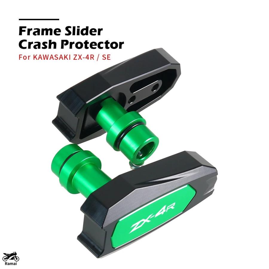 並行輸入品】 ZX25R ZX4R ZX4RRバイク アルミ Crash Falling