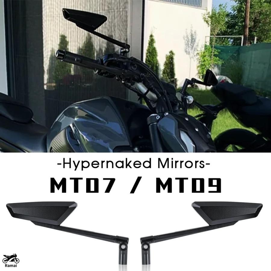 並行輸入品】 2024 MT09 4 バイク ミラー ヤマハ MT07 MT 09