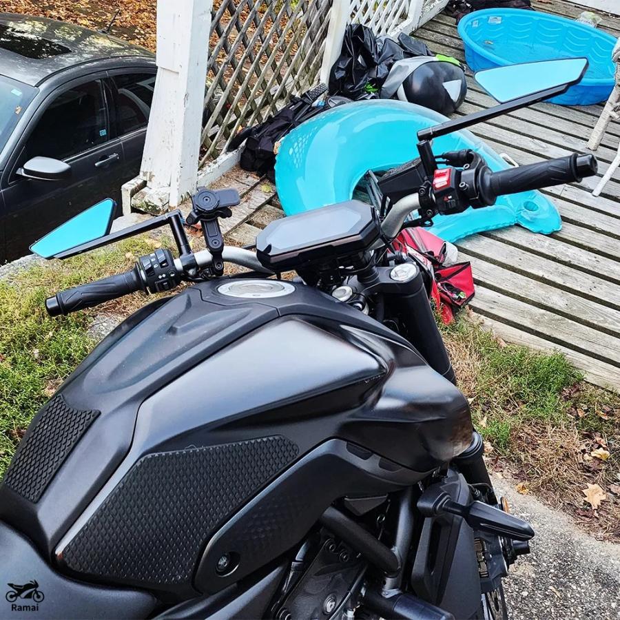並行輸入品 2024 MT09 4 バイク ミラー ヤマハ MT07 MT 09 Hypernaked