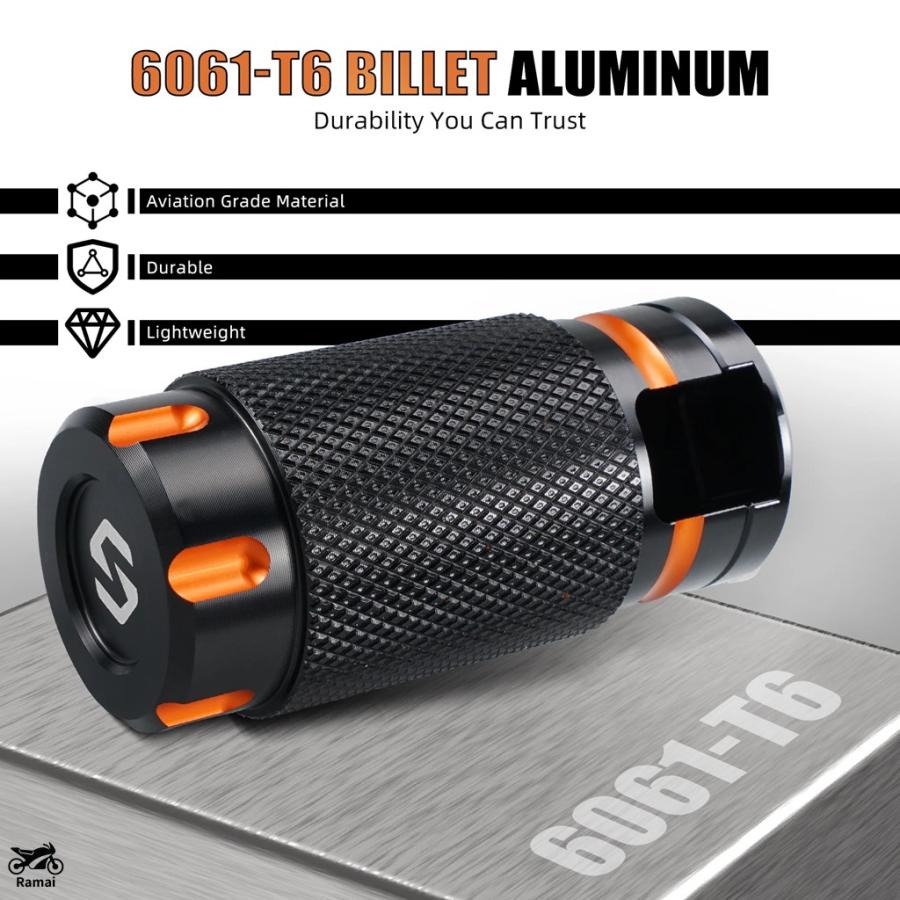 並行輸入品 バイク KnurLED ブレーキ ペダル ペグ ハーレー スポーツ