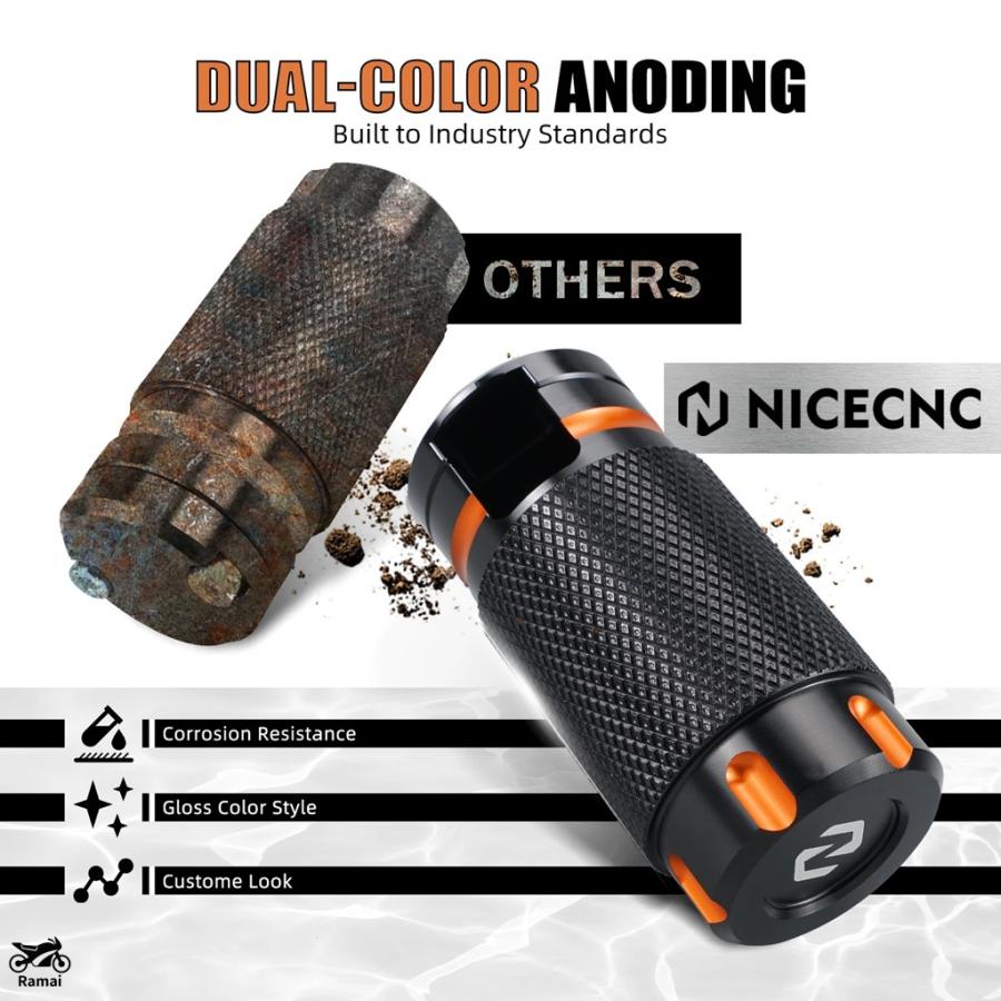 並行輸入品 バイク KnurLED ブレーキ ペダル ペグ ハーレー スポーツ