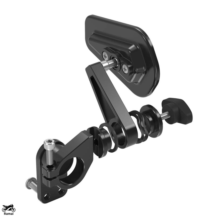 並行輸入品】 汎用 Quick Fリップ Ar ミラー ヤマハ テネレ 700 BMW