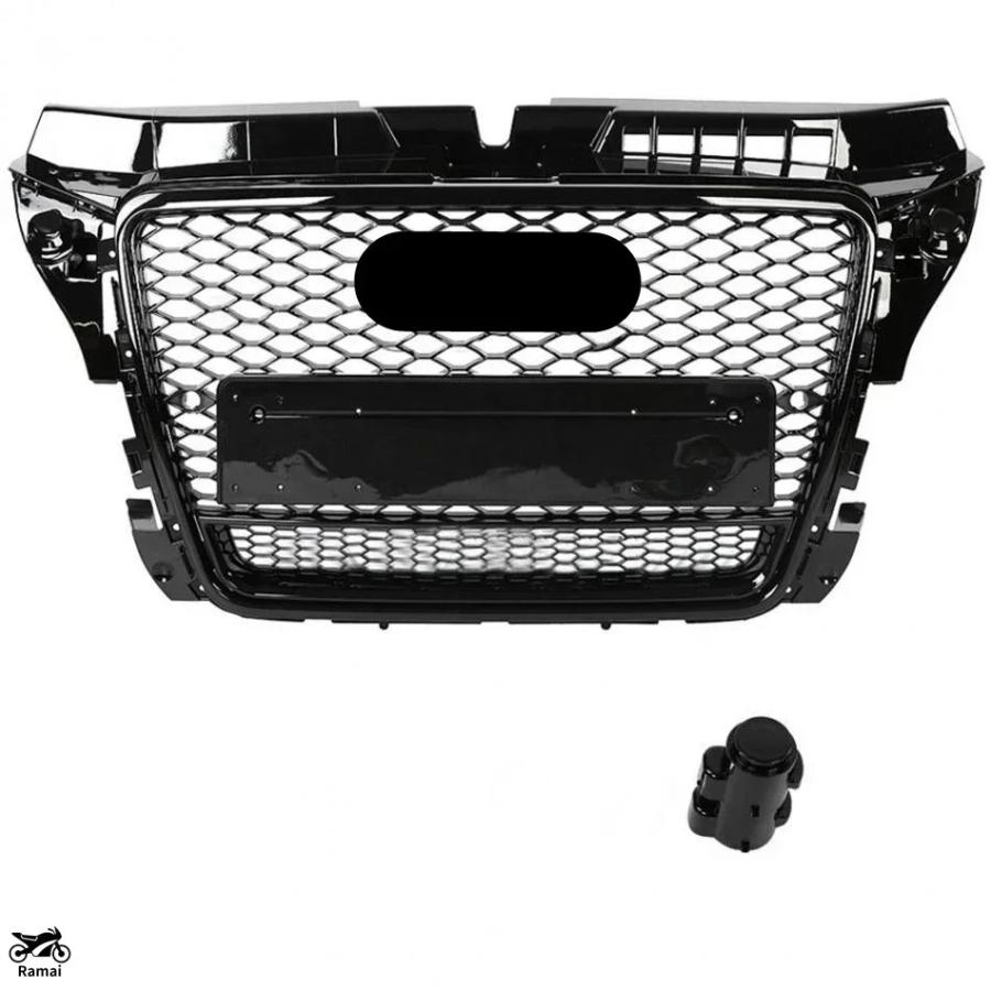 【並行輸入品】 RS3 フロント スポーツ Hex メッシュ ハニカム フード グリル アウディ A3/S3 8P 2009年 2010年 2011年 2012年 - 2013年 カスタム パーツの画像