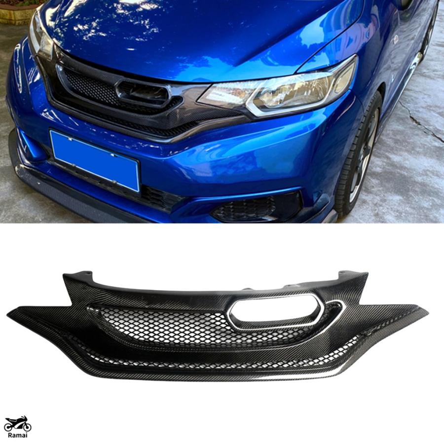 並行輸入品】 フロント グリル レーシング ホンダ フィット GK5 2018年