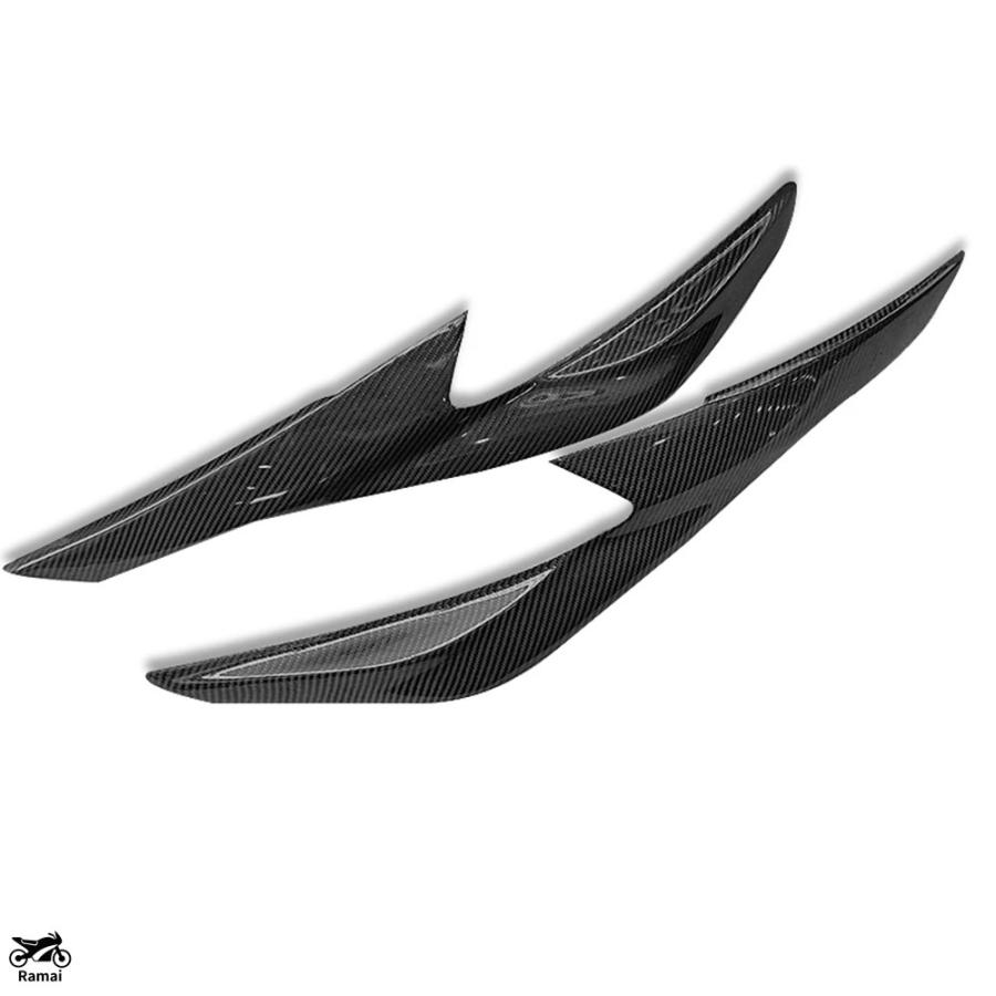 並行輸入品 カーボン フロント サイド バンパー フォグ ライト ランプ フレーム カバー +ヘッドライト ヘッドライト アイライン アイライン ニッサン アル_3