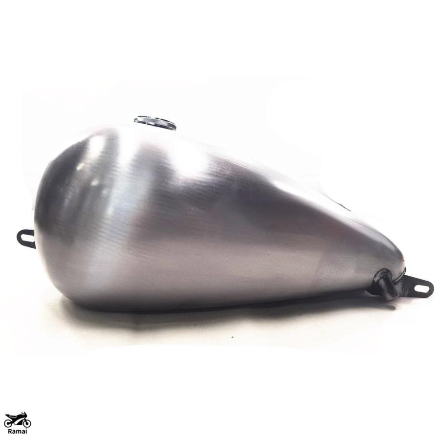 並行輸入品 14L バイク ガソリン タンク シルバーy ハーレー ダイナ