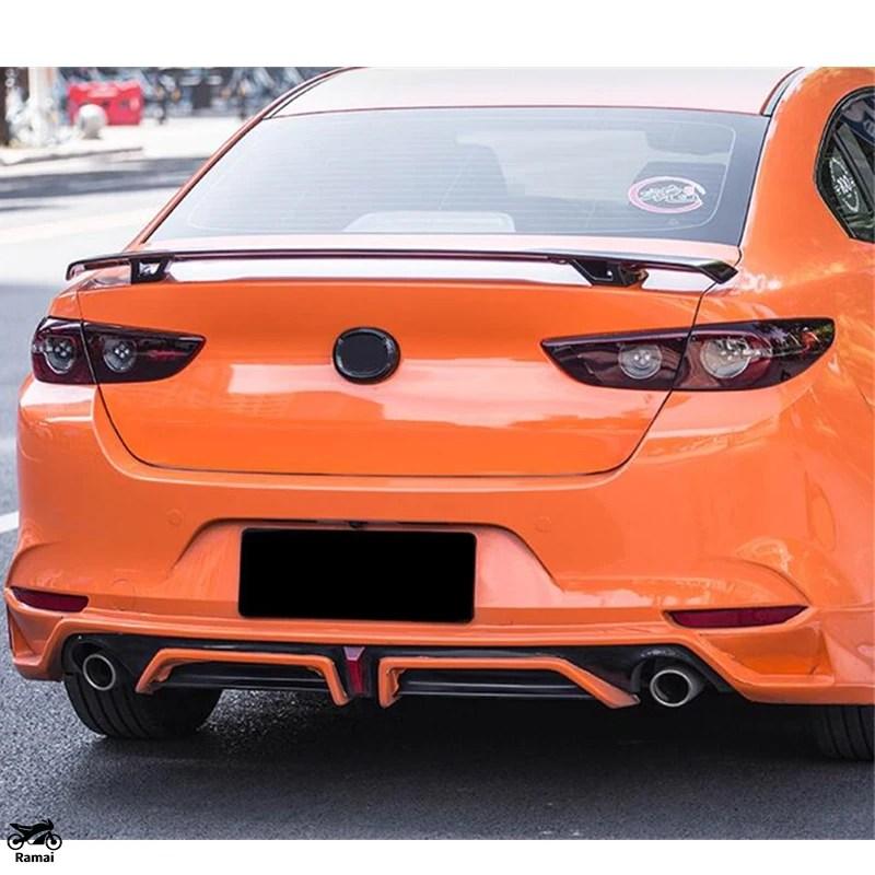 並行輸入品 YOFER スポイラー マツダ 3 セダン 素材 トランク ブラック