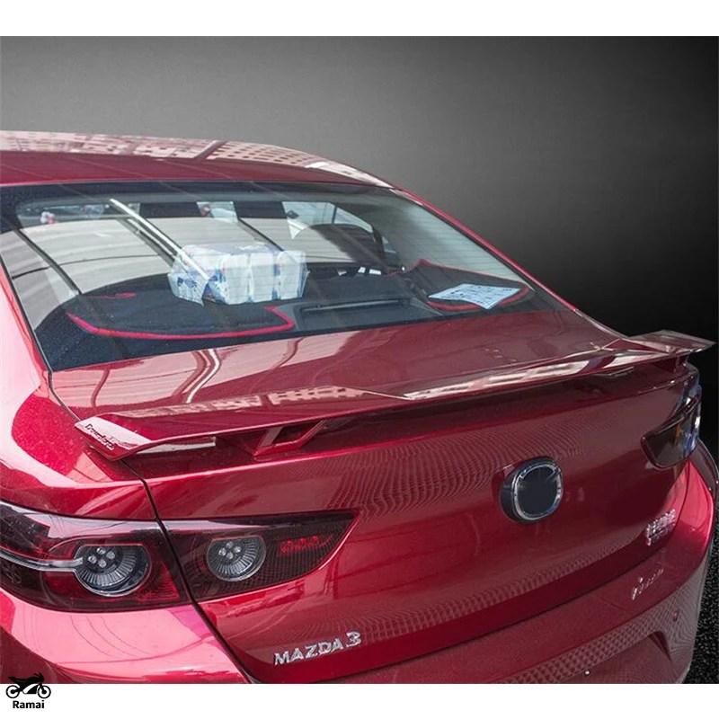 Mazda 3点セット 並行輸入品 YOFER スポイラー マツダ 3 セダン 素材 トランク ブラック