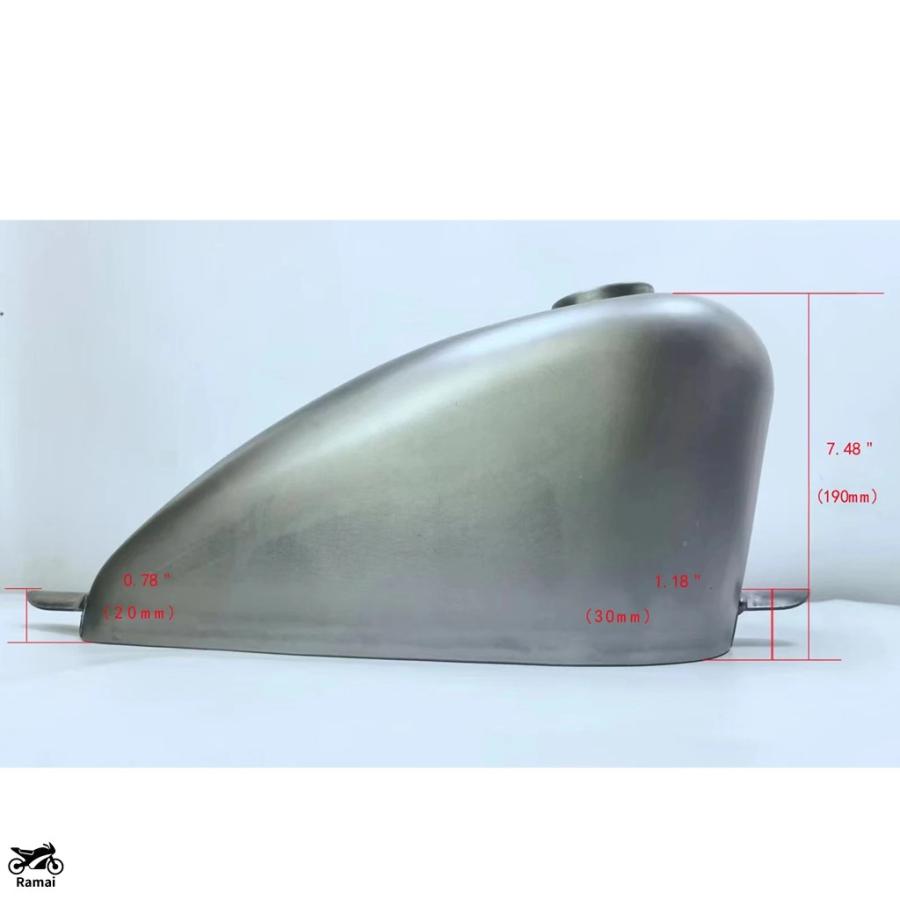 並行輸入品】 汎用 All バイク 7L オイル ガソリン タンク カスタム