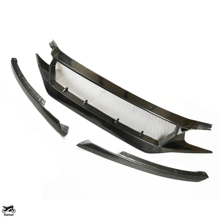 並行輸入品】 本物 カーボン フロント グリル レーシング ホンダ