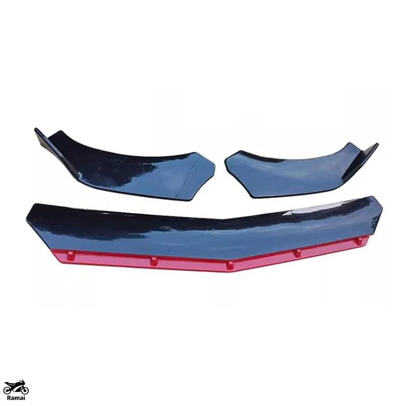 ブラック フロント バンパー デュフューザー リップ スプリッター