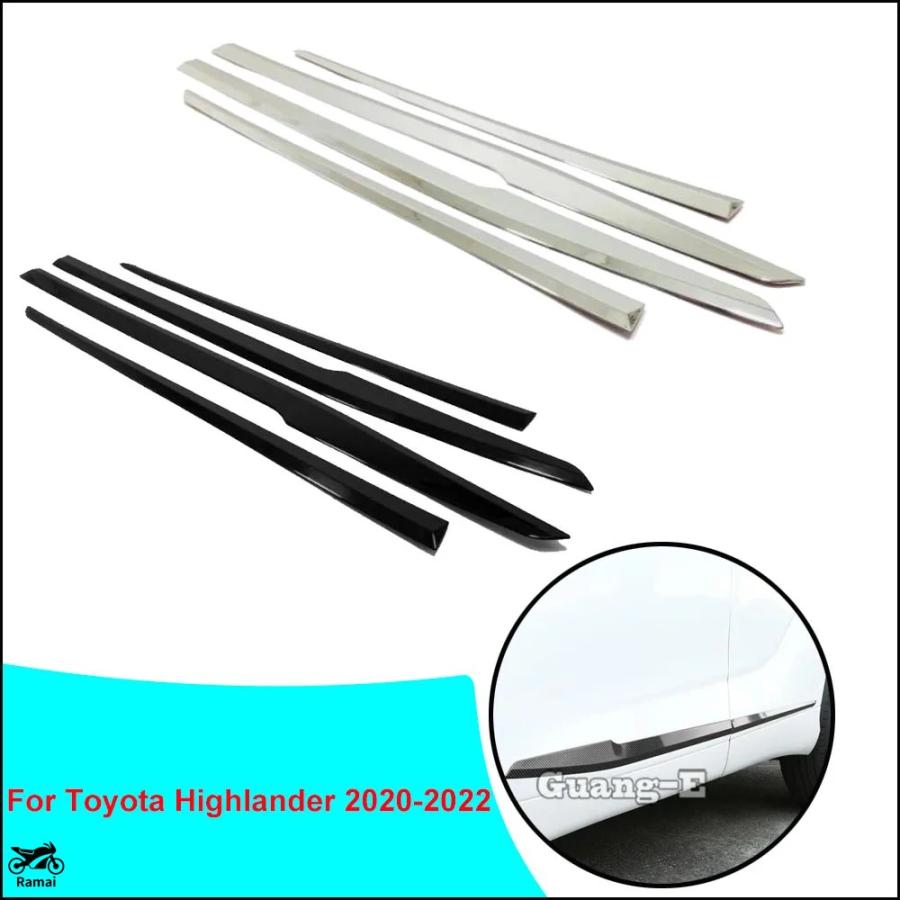 For Toyota Highlander 2020 2021 2022 Car Body Sticker Side Door Trim ...