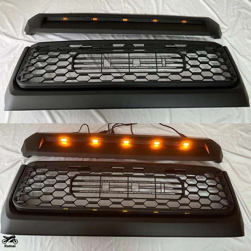 並行輸入品 トヨタ タンドラ 2014年 2015年 2016年 2017年 2018年 2019年 レーシング グリル フード カバー フロント グリル ライト カバー カスタム パー_6
