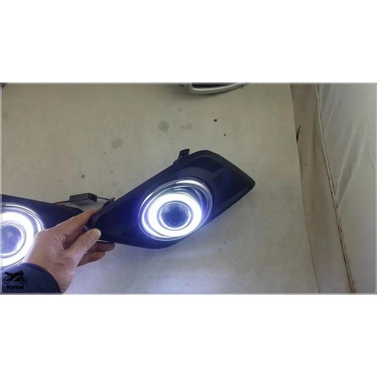 並行輸入品 トップ quality COB イカリング E13 プロジェクター レンズ フォグ ランプ 5 LED デイライト 走行 ライト ニッサン エクストレイル, ワン ペア_7