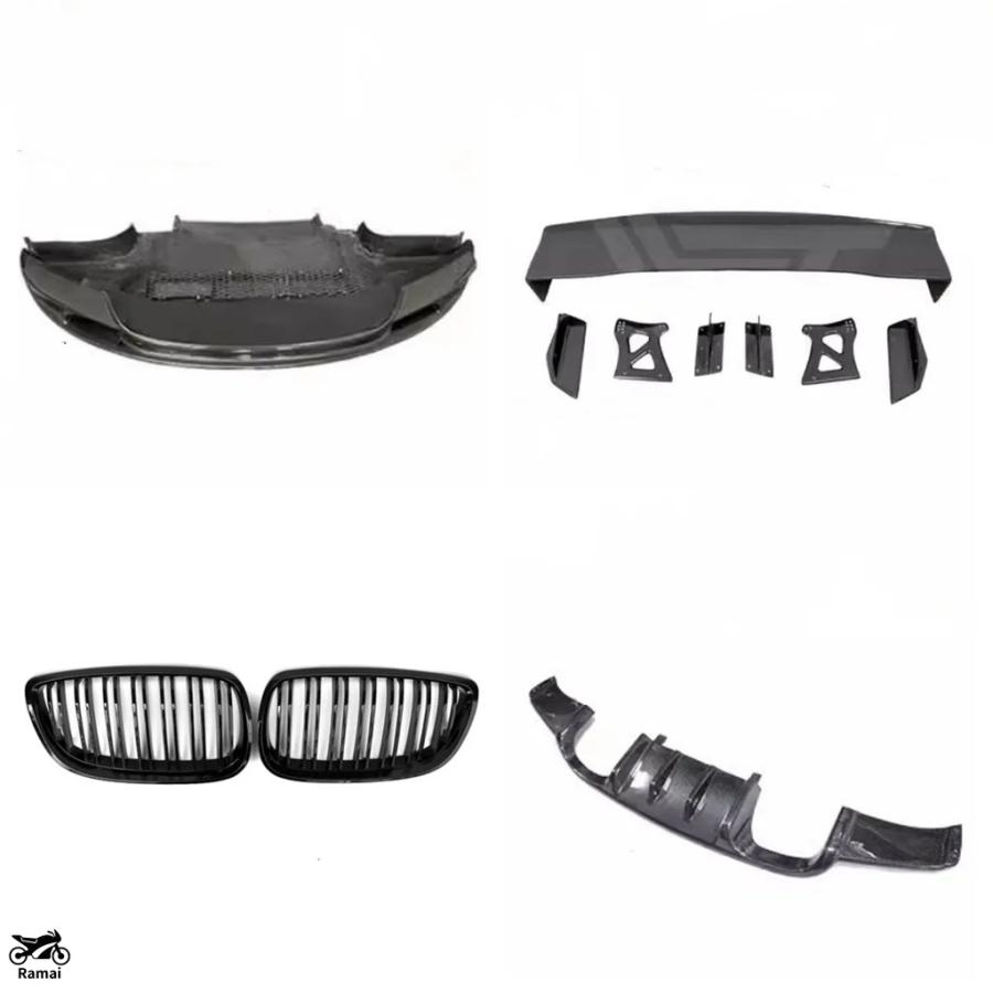  E92 M3 カーボン サイド グリル 交換式 リアルカーボン 並行輸入品】 カーボン キット BMW E90 E92 E93 M3 サイド スカート