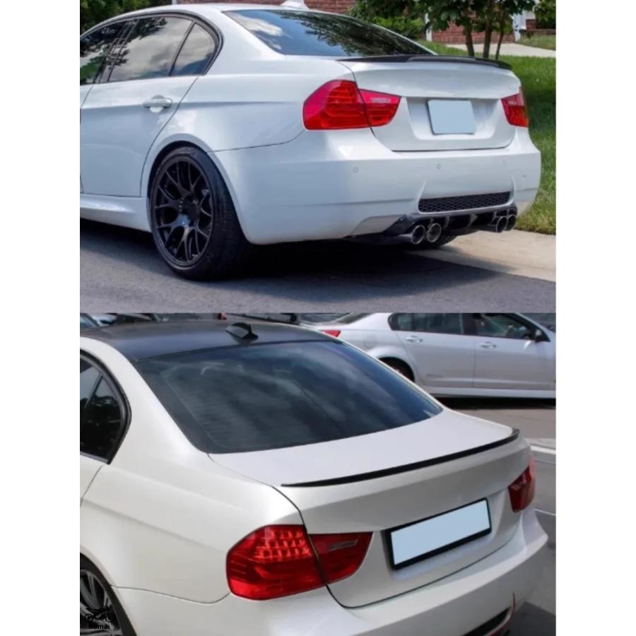 並行輸入品 テール ウィング BMW 3 シリーズ E90 2005年-2011年 リア スポイラー トランク ウィング リップ No pung requiレッド カスタム パーツ_10