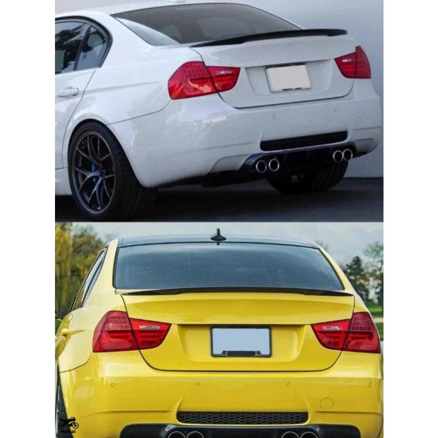 並行輸入品 テール ウィング BMW 3 シリーズ E90 2005年-2011年 リア スポイラー トランク ウィング リップ No pung requiレッド カスタム パーツ_11