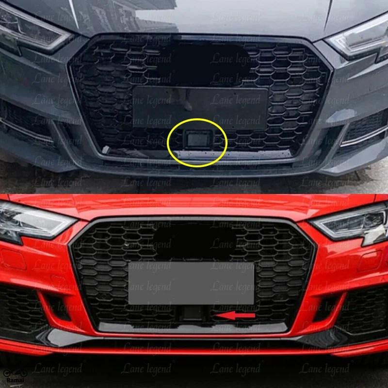 並行輸入品】 RS3 フロント グリル ACC ホール アウディ A3/S3 8V 2017