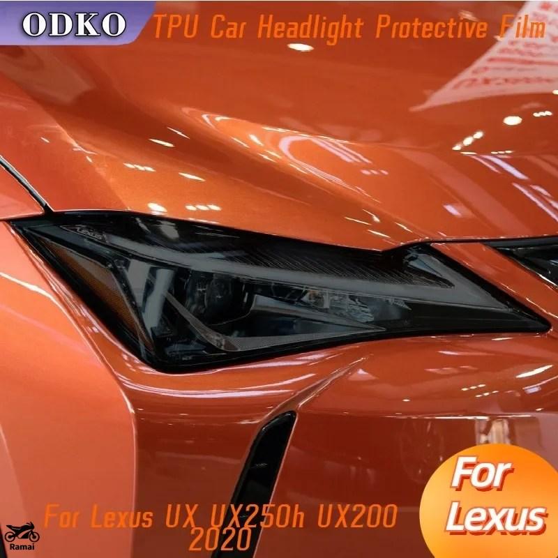 For Lexus UX UX250h UX200 2020 Car Headlight Protection Tint Film Smoke ...