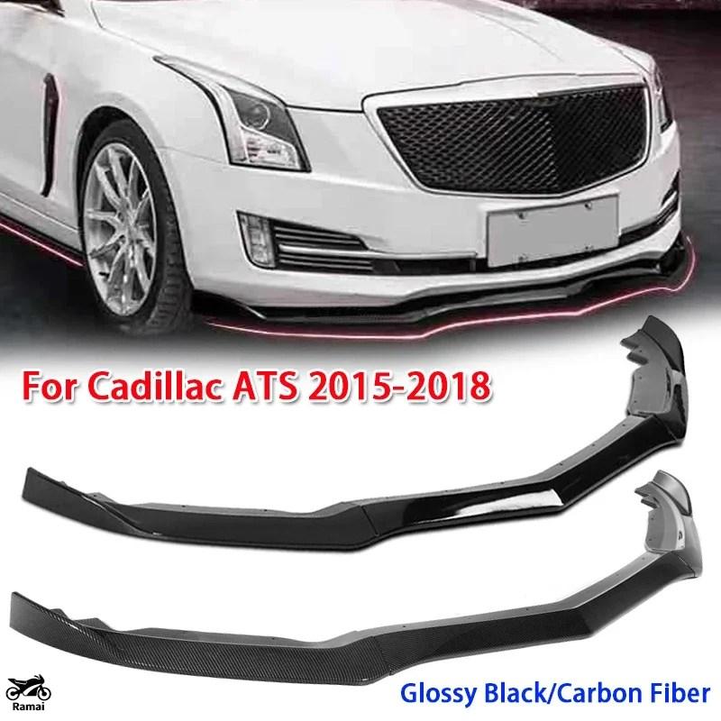 ATS 2015-2018 専用 フロントリップスポイラー スポーツカスタム 並行輸入品】 3P/セット フロント バンパー リップ キット