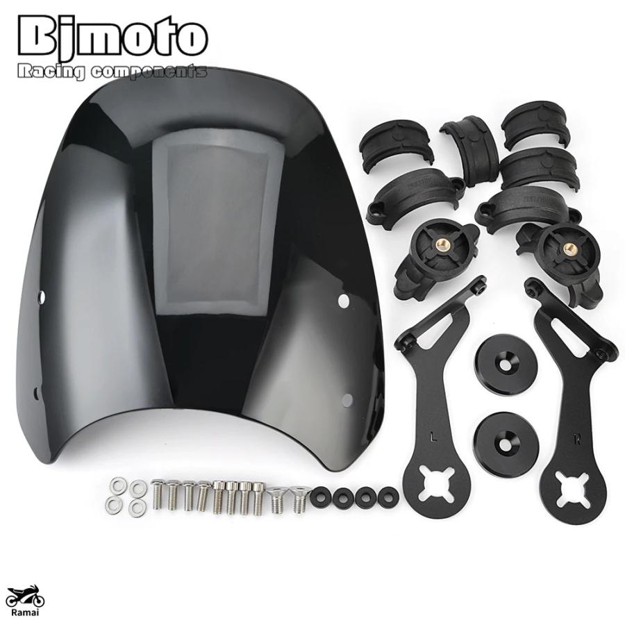 並行輸入品】 2024 2023 バイク ストリート スポーツ 風よけ 風防