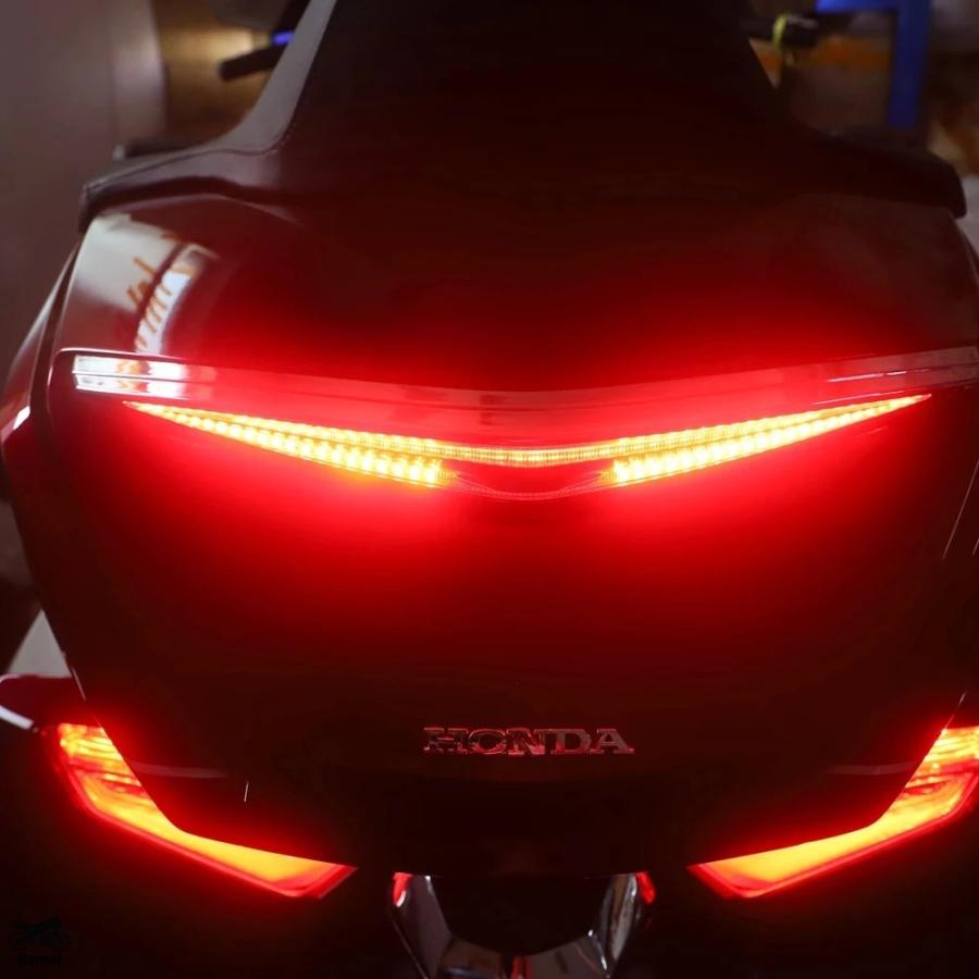 並行輸入品 ゴールド ウィング 1800 バイク トランク スポイラー LED レッド リア ブレーキ ライト ウィンカー ホンダ ゴールドウイング GL1800 2018年 20_7