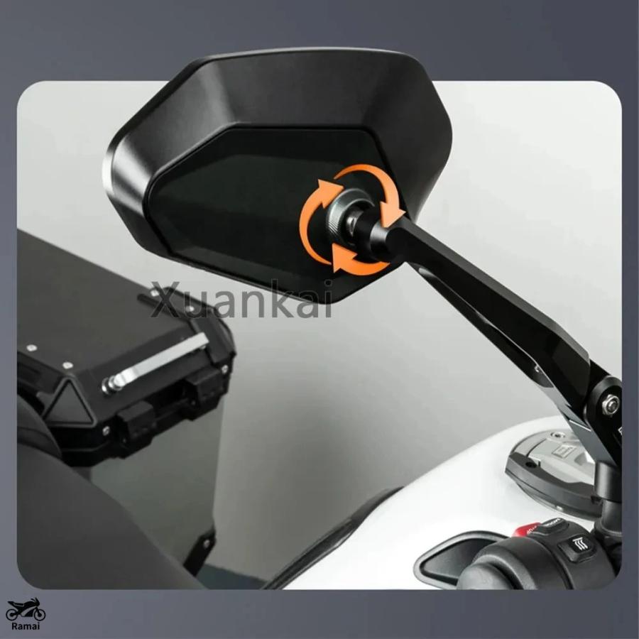 並行輸入品 リア ミラー 汎用 ドゥカティ ムルティストラーダ 1100 950