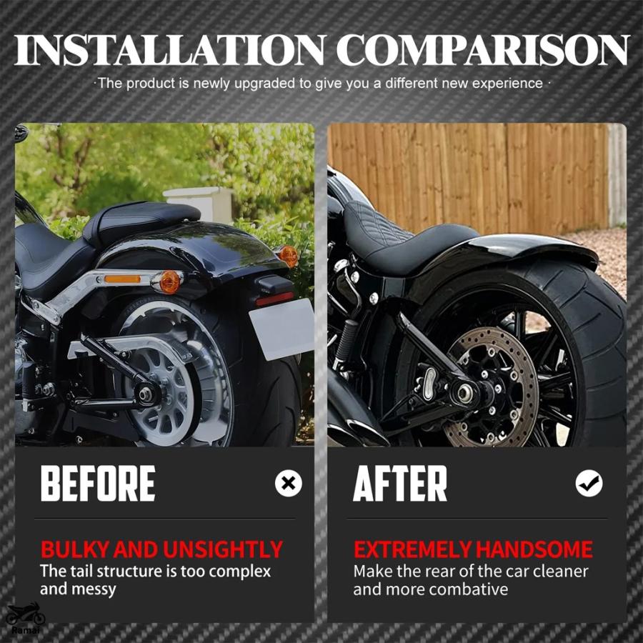 並行輸入品】 バイク リア ショート フェンダー カバー out ライト