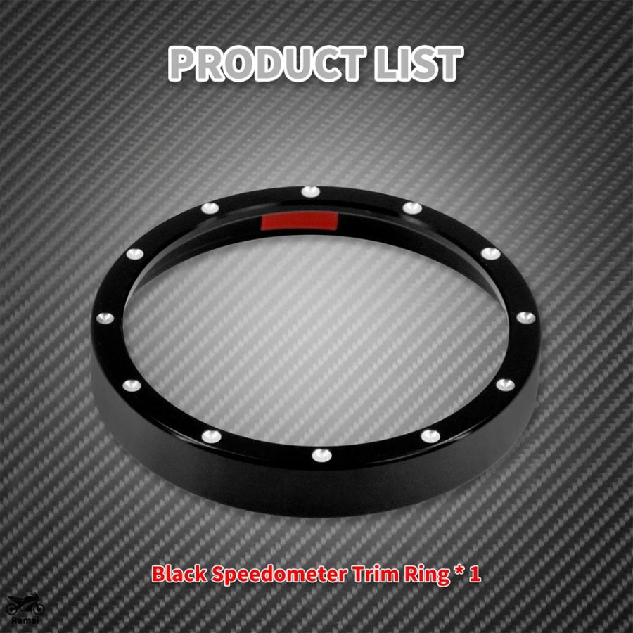 並行輸入品】 バイク ブラック/メッキ スピード メーター ベゼル Burst