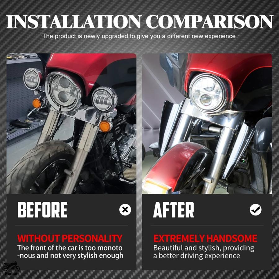 並行輸入品】 バイク フロント フォーク 風防スクリーン