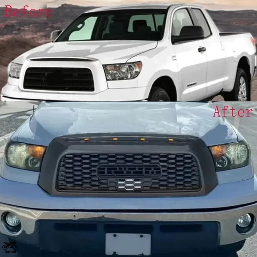 フロント レーシング フェイスリフト バンパー ラジエーター グリル トヨタ タンドラ 2006年-2013年