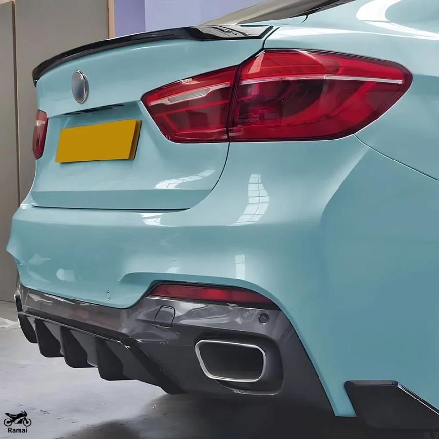 並行輸入品 リア バンパー デュフューザー リア バンパー コーナー BMW X6 F16 xドライブ28i 35i 50i 2015年-2019年 M スポーツ MP リア リップ デュフュー_7