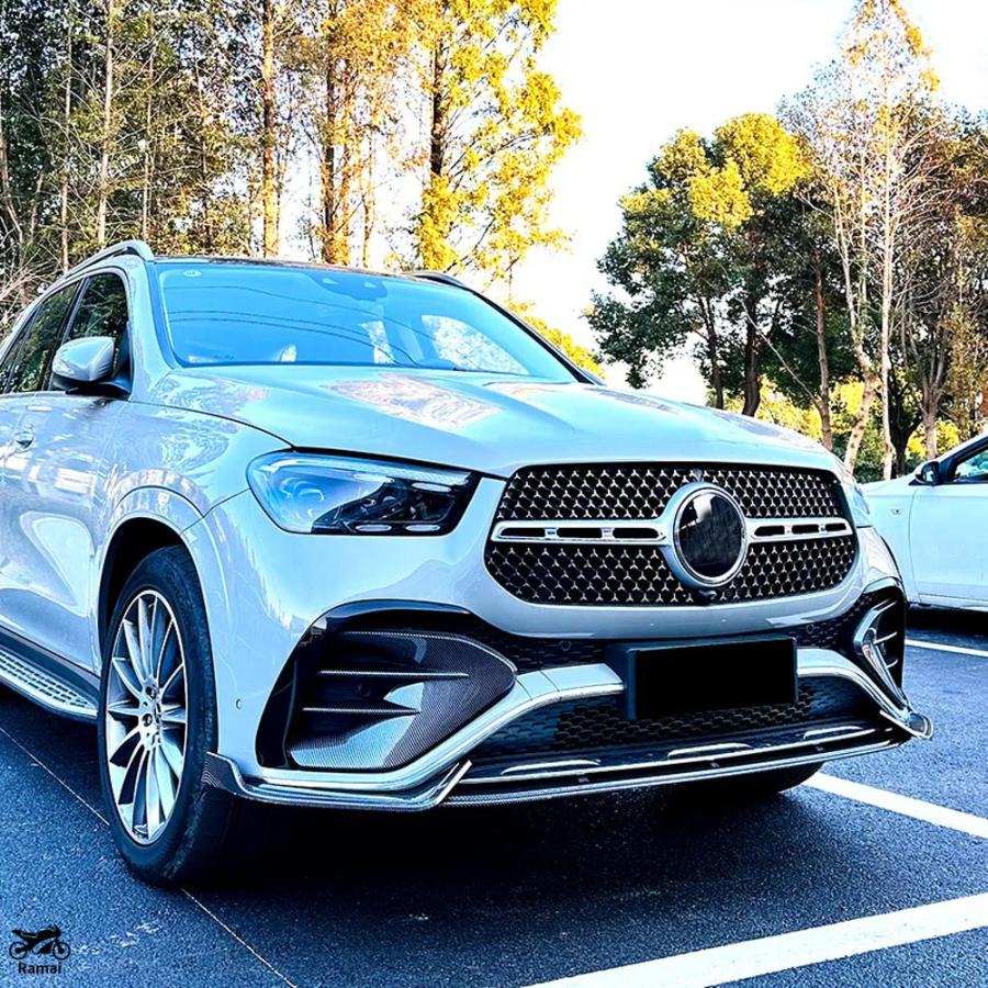 並行輸入品 フロント バンパー リップ スポイラー サイド スプリッター キット メルセデス-ベンツ GLE W167 C167 GLE350 GLE450 GLE53 AMG 2024+ カスタム_7