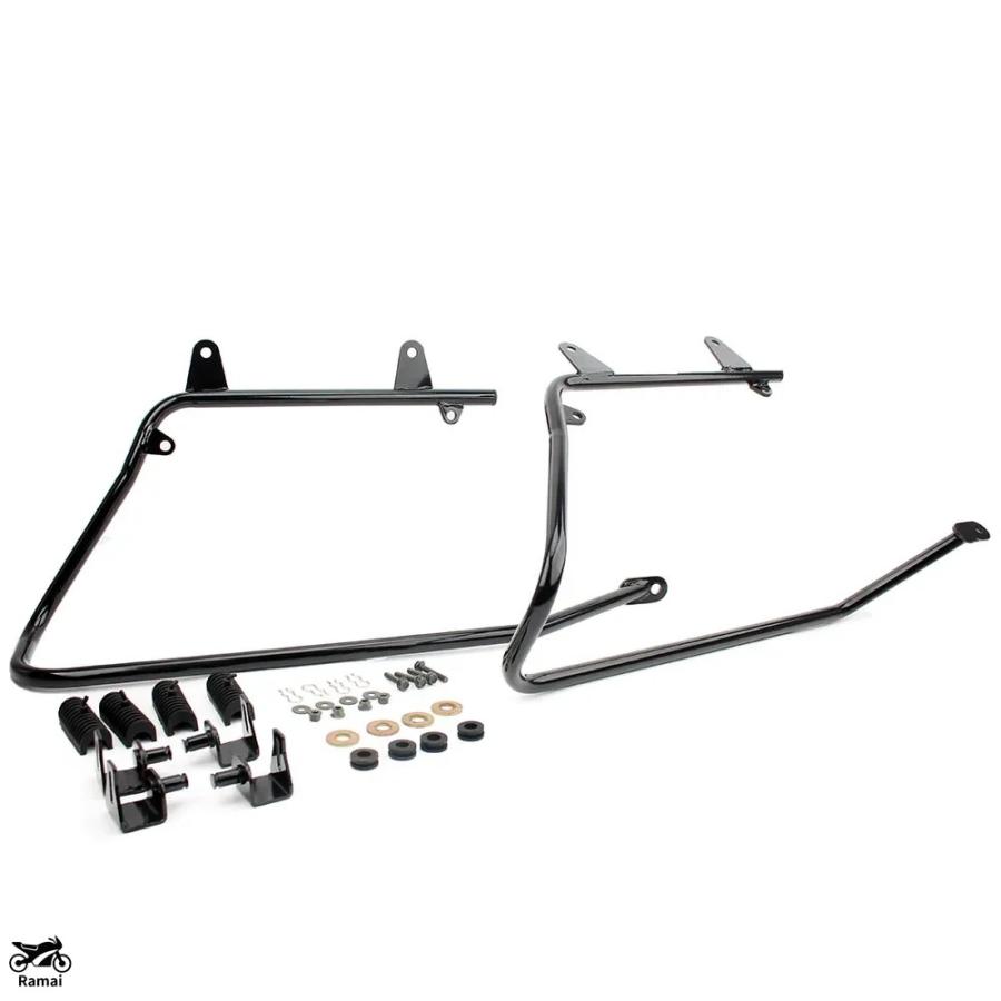 並行輸入品 バイク エンジン ガード クラッシュバー プロテクト ハーレー ソフテイル モデル 2009年 2010年 2011年 2012年 2013年 ブラック カスタム パー_3
