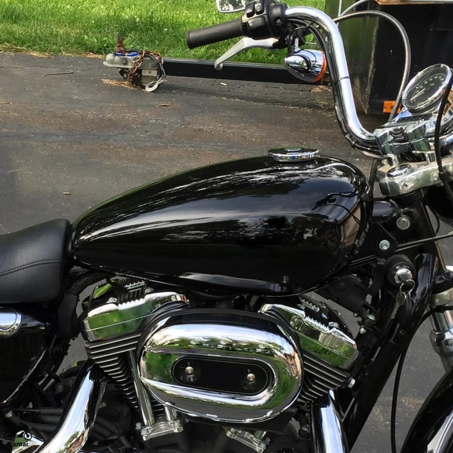 並行輸入品】 3.7 2.5 Gal. ガソリン タンク ハーレー スポーツスター