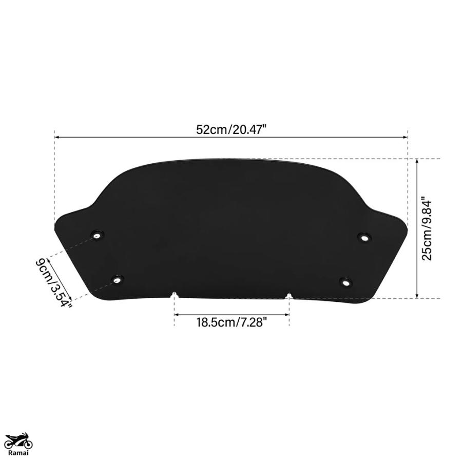 ハーレーウインドスクリーン　風防 楽天市場】1年保証付 メンテナンスクロス付！HD ハーレー FXDF