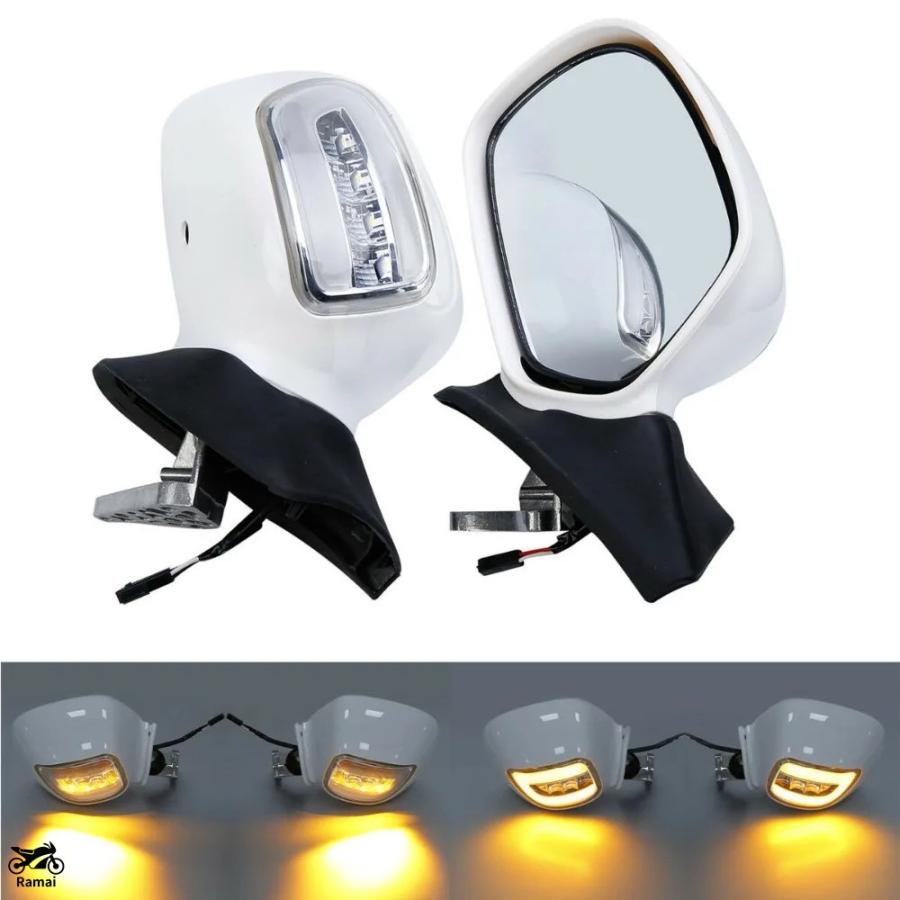 並行輸入品 バイク リア サイド ミラー LED ウィンカー ホンダ