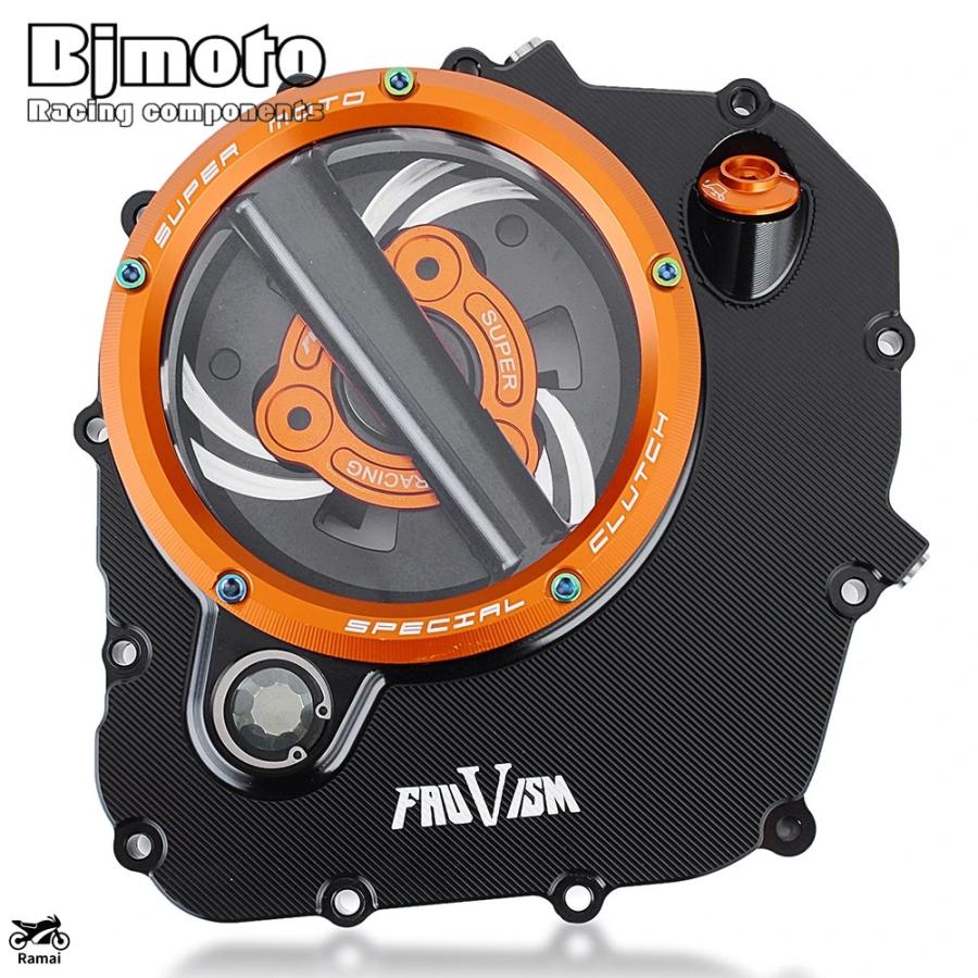 並行輸入品 デューク390 RC390 CNC クリア エンジン クラッチ カバー Pretector バイク K-TM D-UKE RC 390 2017年 2018年 2019年 2020年 2021年 2022年 カ_6