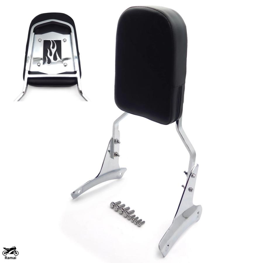 並行輸入品】 バイク Flame バックレスト Sissy ホンダ 1997年-2003年