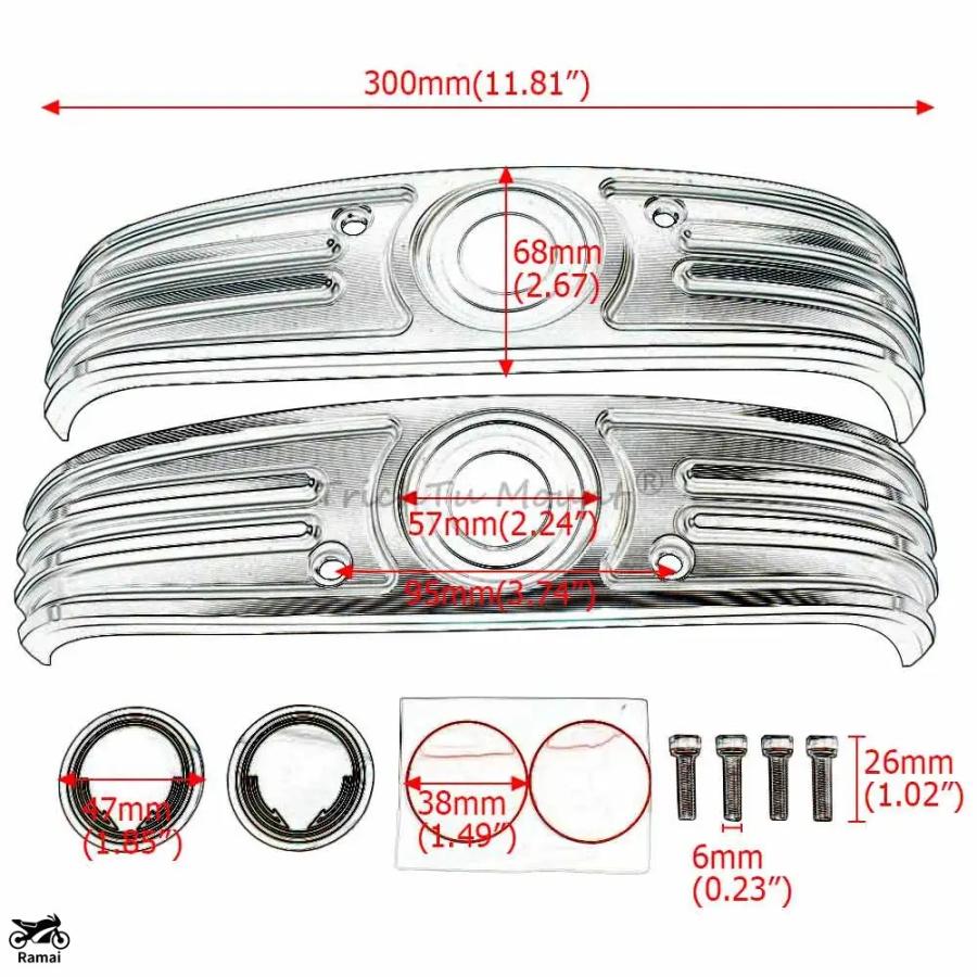 並行輸入品】 バイク シリンダー ヘッド プロテクター サイド エンジン