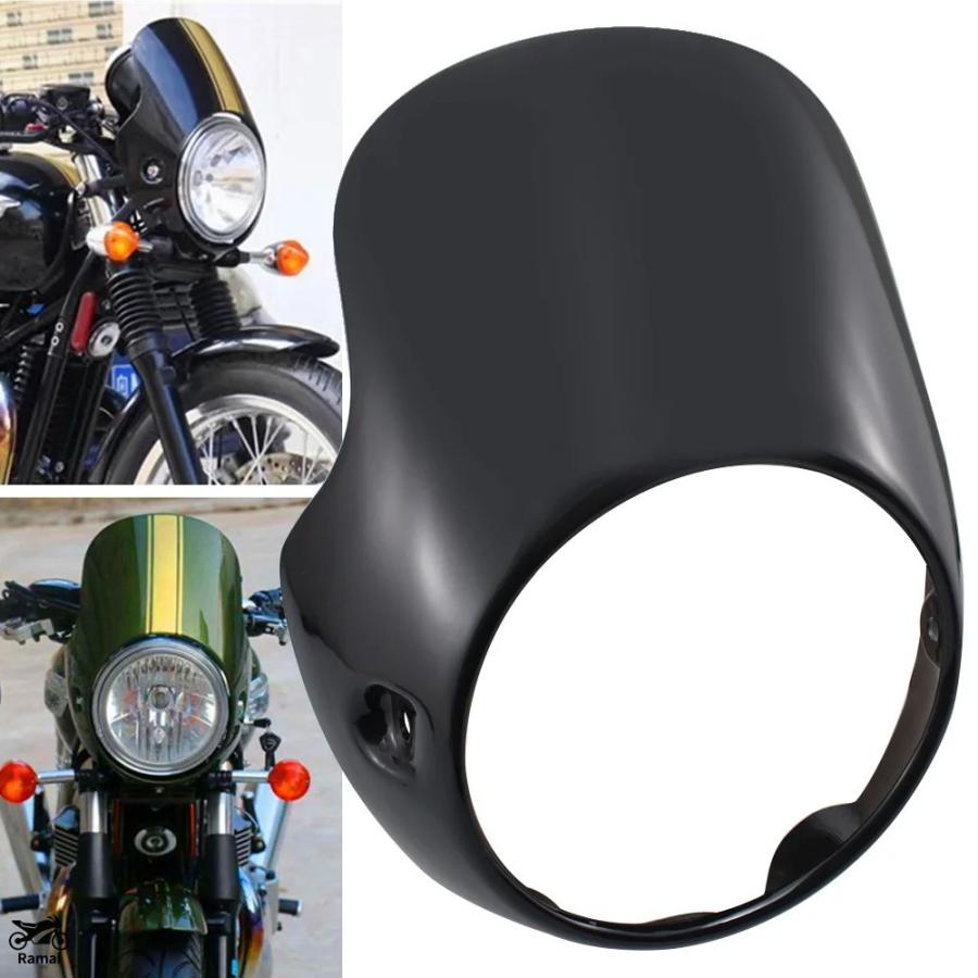 並行輸入品 バイク カフェレーサー ヘッドライト フェアリング カウル