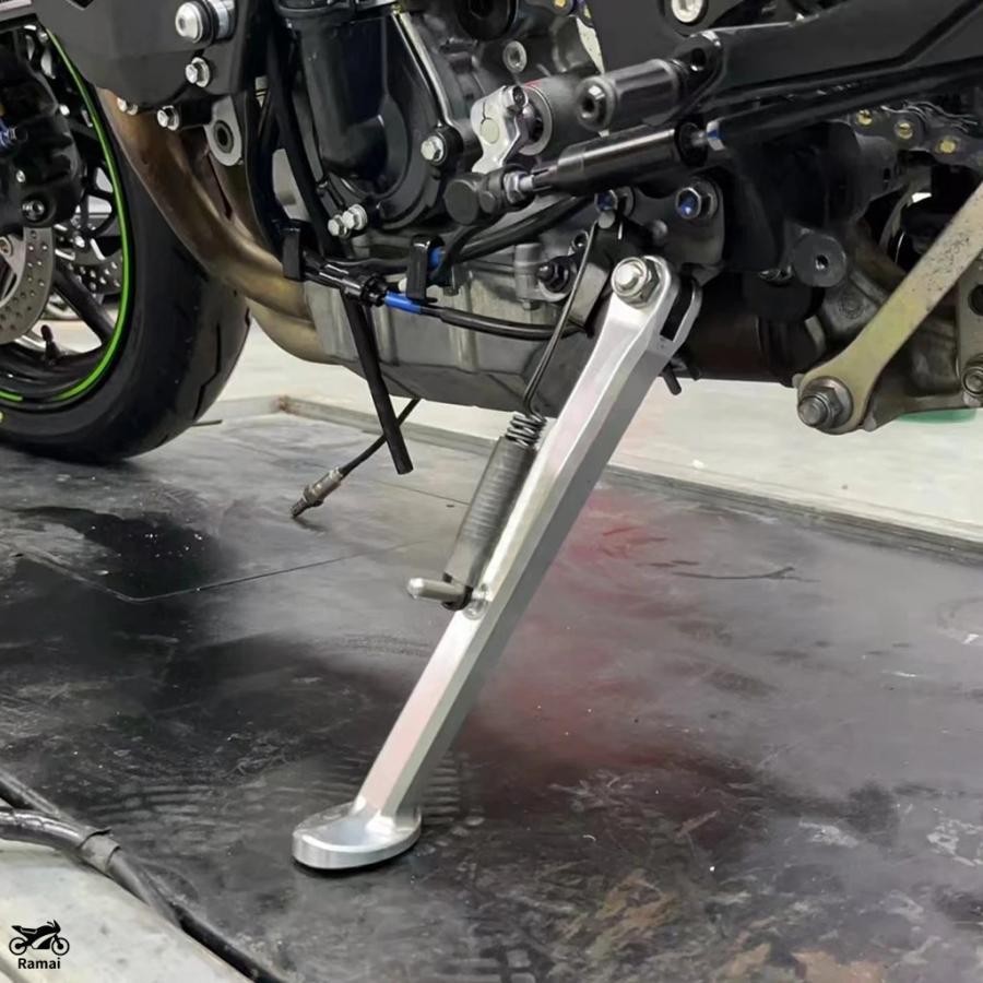 並行輸入品】 ZX6R アルミ 金属 バイク サイド スタンド フット