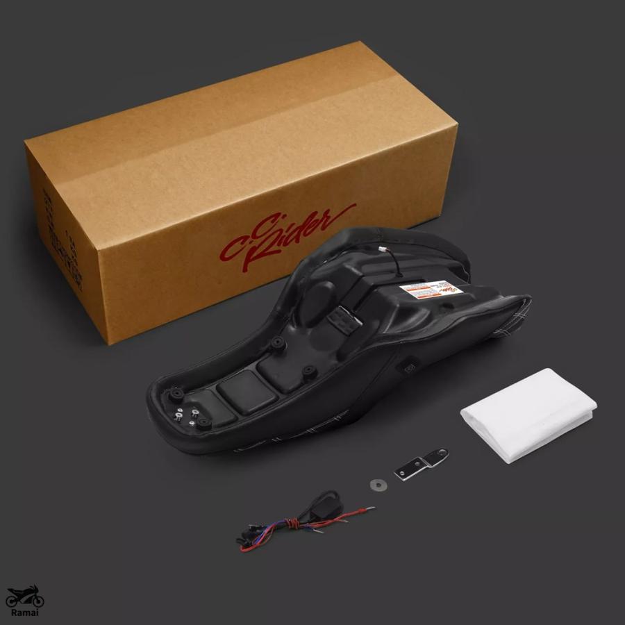 並行輸入品 バイク ドライブr シート ハーレー ダイナ スーパー