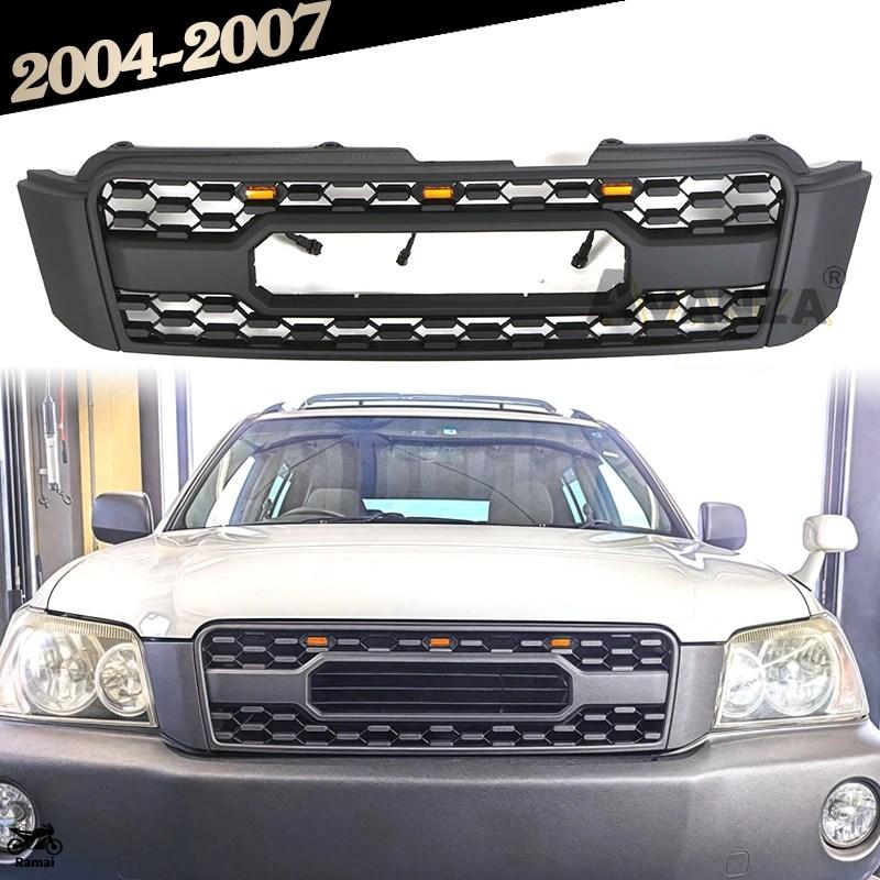 並行輸入品 フロント グリル LED ライト バンパー 2004年-2007年 