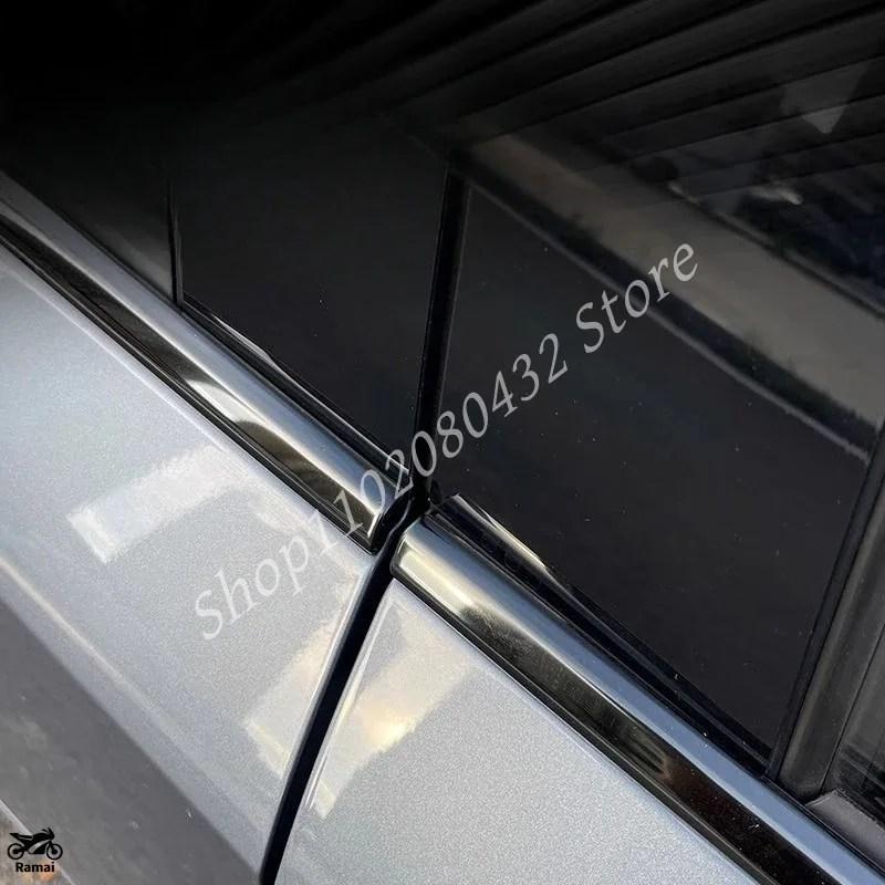 【並行輸入品】 トヨタ カローラ セダン 2020年-2023 スチール メッキ ブラック ウィンドウ サイド カバー 12P カスタム パーツの画像